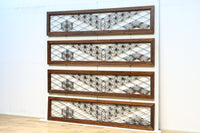 麻の葉の帯模様を施した幾何学組子の欄間 EZ1996ab 在庫(a:0 b:1)枚