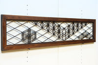 麻の葉の帯模様を施した幾何学組子の欄間 EZ1996ab 在庫(a:0 b:1)枚