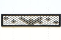 桜組子と麻の葉組子を上品に織り交ぜた組子欄間 EZ1999ab 在庫(a:0 b:1)枚