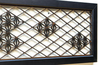 桜組子と麻の葉組子を上品に織り交ぜた組子欄間 EZ1999ab 在庫(a:0 b:1)枚