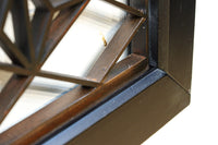 桜組子と麻の葉組子を上品に織り交ぜた組子欄間 EZ1999ab 在庫(a:0 b:1)枚