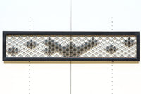 桜組子と麻の葉組子を上品に織り交ぜた組子欄間 EZ1999ab 在庫(a:0 b:1)枚