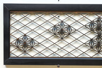 桜組子と麻の葉組子を上品に織り交ぜた組子欄間 EZ1999ab 在庫(a:0 b:1)枚