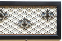 桜組子と麻の葉組子を上品に織り交ぜた組子欄間 EZ1999ab 在庫(a:0 b:1)枚