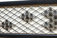 桜組子と麻の葉組子を上品に織り交ぜた組子欄間 EZ1999ab 在庫(a:0 b:1)枚