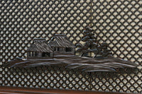 稀少珍品青波海一面組子 風情ある風景が浮かぶ欄間 EZ2000ab 在庫(a:0 b:1)枚