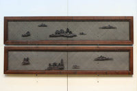 稀少珍品青波海一面組子 風情ある風景が浮かぶ欄間 EZ2000ab 在庫(a:0 b:1)枚