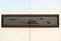 稀少珍品青波海一面組子 風情ある風景が浮かぶ欄間 EZ2000ab 在庫(a:0 b:1)枚