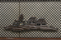 稀少珍品青波海一面組子 風情ある風景が浮かぶ欄間 EZ2000ab 在庫(a:0 b:1)枚