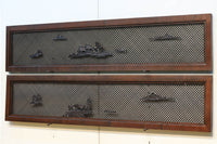 稀少珍品青波海一面組子 風情ある風景が浮かぶ欄間 EZ2000ab 在庫(a:0 b:1)枚