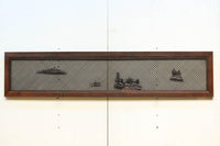 稀少珍品青波海一面組子 風情ある風景が浮かぶ欄間 EZ2000ab 在庫(a:0 b:1)枚