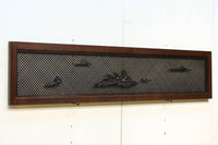 稀少珍品青波海一面組子 風情ある風景が浮かぶ欄間 EZ2000ab 在庫(a:0 b:1)枚