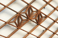 組子を軽やかなに配した趣きのある木地色欄間 EZ2010 在庫1枚