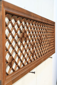 組子を軽やかなに配した趣きのある木地色欄間 EZ2010 在庫1枚