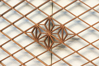 組子を軽やかなに配した趣きのある木地色欄間 EZ2010 在庫1枚