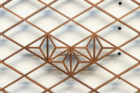 組子を軽やかなに配した趣きのある木地色欄間 EZ2010 在庫1枚