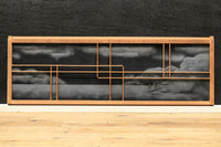 風景が幻想的に浮かぶガラス入り小型欄間 EZ2021abcd 在庫(a:1 b:1 c: 0 d:0)枚