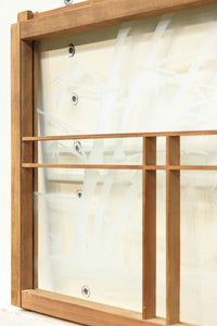 風景が幻想的に浮かぶガラス入り小型欄間 EZ2021abcd 在庫(a:1 b:1 c: 0 d:0)枚