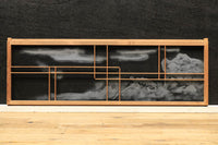 風景が幻想的に浮かぶガラス入り小型欄間 EZ2021abcd 在庫(a:1 b:1 c: 0 d:0)枚