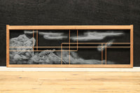 風景が幻想的に浮かぶガラス入り小型欄間 EZ2021abcd 在庫(a:1 b:1 c: 0 d:0)枚