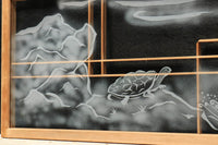 風景が幻想的に浮かぶガラス入り小型欄間 EZ2021abcd 在庫(a:1 b:1 c: 0 d:0)枚