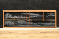 風景が幻想的に浮かぶガラス入り小型欄間 EZ2021abcd 在庫(a:1 b:1 c: 0 d:0)枚