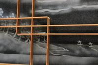 風景が幻想的に浮かぶガラス入り小型欄間 EZ2021abcd 在庫(a:1 b:1 c: 0 d:0)枚