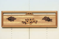 極上珍品!! 上品なお花柄が浮かぶ木地色の中型欄間 EZ2044ab 在庫(a:0 b:1)枚