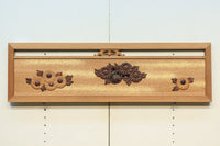 極上珍品!! 上品なお花柄が浮かぶ木地色の中型欄間 EZ2044ab 在庫(a:0 b:1)枚