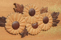 極上珍品!! 上品なお花柄が浮かぶ木地色の中型欄間 EZ2044ab 在庫(a:0 b:1)枚