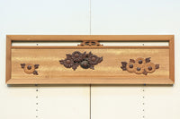 極上珍品!! 上品なお花柄が浮かぶ木地色の中型欄間 EZ2044ab 在庫(a:0 b:1)枚