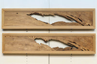 古木の自然の風合い溢れる欄間 EZ2068ab 在庫(a:1 b:0)枚