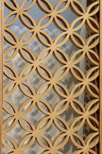 幅2145ミリ!! 七宝柄を添えた格調の高い長尺彫刻欄間 EZ2078ab 在庫(a:1 b:1)枚