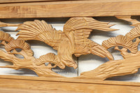 幅2145ミリ!! 七宝柄を添えた格調の高い長尺彫刻欄間 EZ2078ab 在庫(a:1 b:1)枚