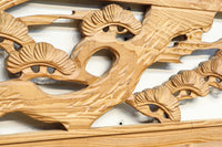 幅2145ミリ!! 七宝柄を添えた格調の高い長尺彫刻欄間 EZ2078ab 在庫(a:1 b:1)枚