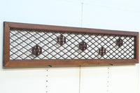 和柄組子装飾をお洒落に散らした菱格子欄間 EZ2095 在庫1枚