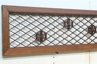 和柄組子装飾をお洒落に散らした菱格子欄間 EZ2095 在庫1枚