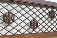 和柄組子装飾をお洒落に散らした菱格子欄間 EZ2095 在庫1枚