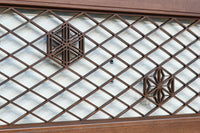 和柄組子装飾をお洒落に散らした菱格子欄間 EZ2095 在庫1枚