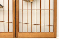 鯉が優雅に漂う眺めが魅力のスリガラス入り書院セット EZ2107 在庫4枚1組