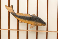 鯉が優雅に漂う眺めが魅力のスリガラス入り書院セット EZ2107 在庫4枚1組