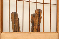 鯉が優雅に漂う眺めが魅力のスリガラス入り書院セット EZ2107 在庫4枚1組