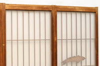 鯉が優雅に漂う眺めが魅力のスリガラス入り書院セット EZ2107 在庫4枚1組