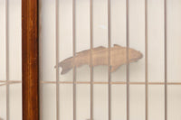 鯉が優雅に漂う眺めが魅力のスリガラス入り書院セット EZ2107 在庫4枚1組