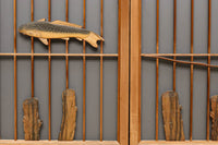 鯉が優雅に漂う眺めが魅力のスリガラス入り書院セット EZ2107 在庫4枚1組