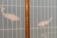 鯉が優雅に漂う眺めが魅力のスリガラス入り書院セット EZ2107 在庫4枚1組