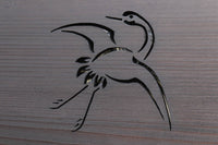 可愛らしい鶴の姿を描いた透かし板で気品ある欄間 EZ2116ab 在庫(a:1 b:1)枚