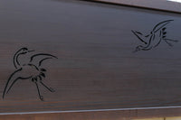 可愛らしい鶴の姿を描いた透かし板で気品ある欄間 EZ2116ab 在庫(a:1 b:1)枚