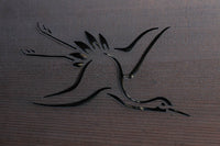 可愛らしい鶴の姿を描いた透かし板で気品ある欄間 EZ2116ab 在庫(a:1 b:1)枚