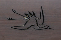 可愛らしい鶴の姿を描いた透かし板で気品ある欄間 EZ2116ab 在庫(a:1 b:1)枚